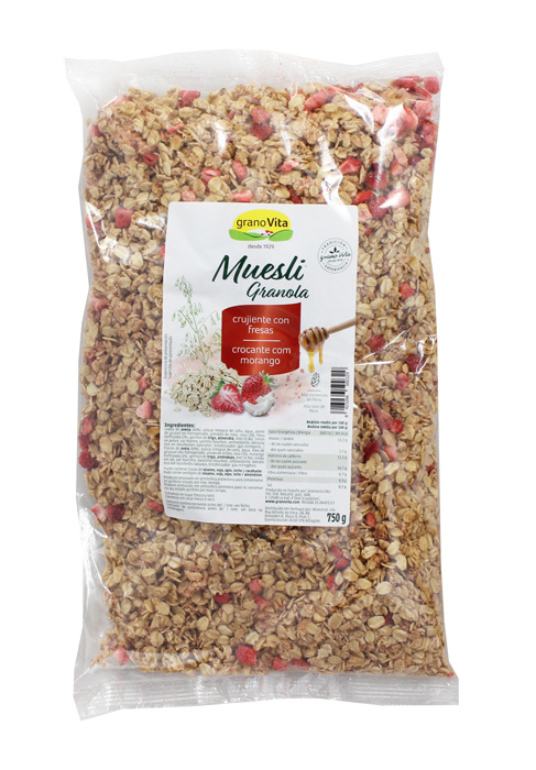 MUESLI CRUJIENTE CON FRESAS 750GR