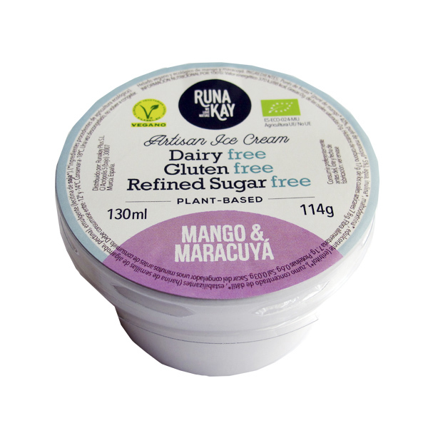 HELADO MANGO y MARACUYA 130 ml ECO-VEGANO