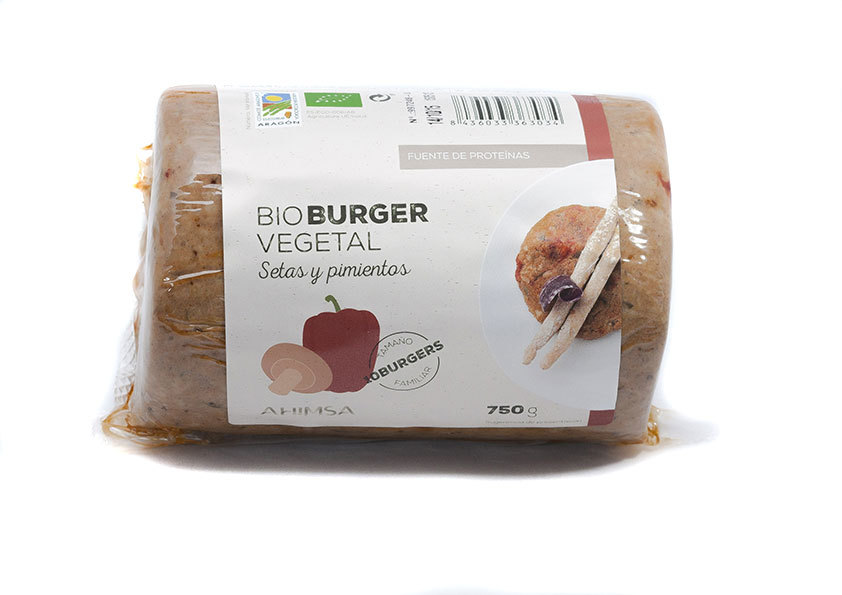 REFRIG HAMBURGUESA BIO SETAS Y PIMIENTO FAM 750G