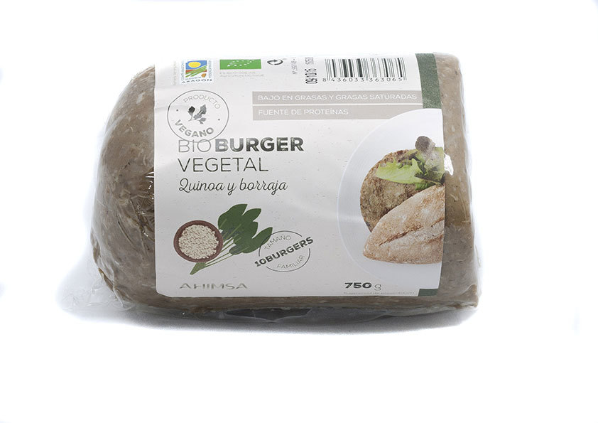 REFRIG HAMBURGUESA BIO QUINOA BORRAJA FAM 750G