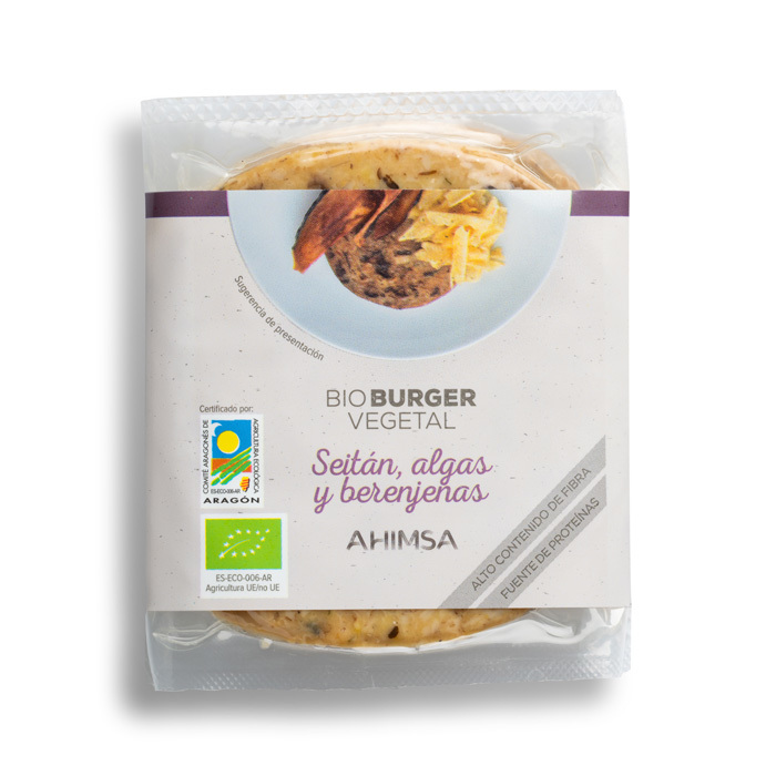 REFRIG HAMBURGUESA BIO SEITAN ALGAS Y BERENJENA 150G