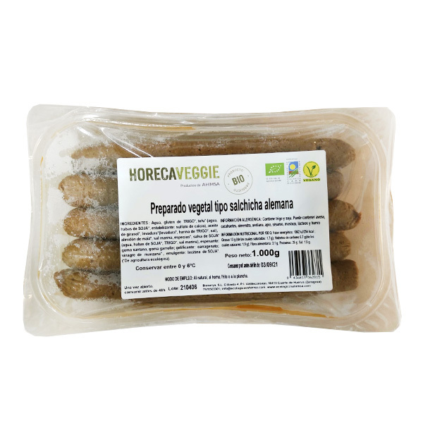 REFRIG SALCHICHA ALEMANA VEGANA HORECA 1 KG (10 uds)