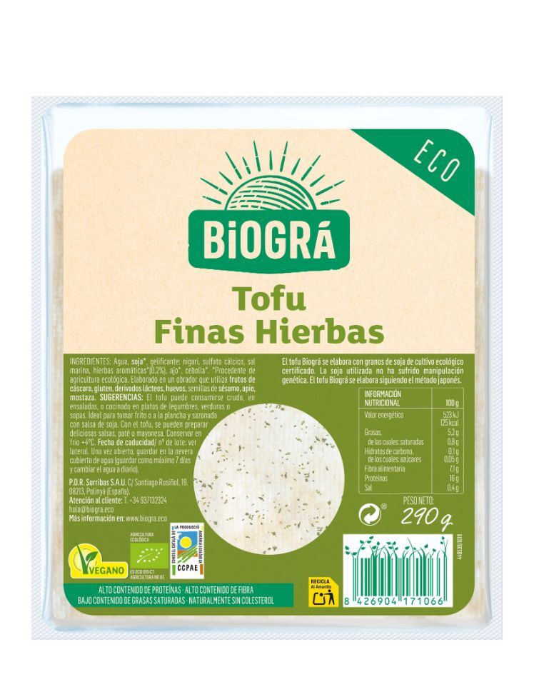 REFRIG TOFU FINAS HIERBAS 290 g