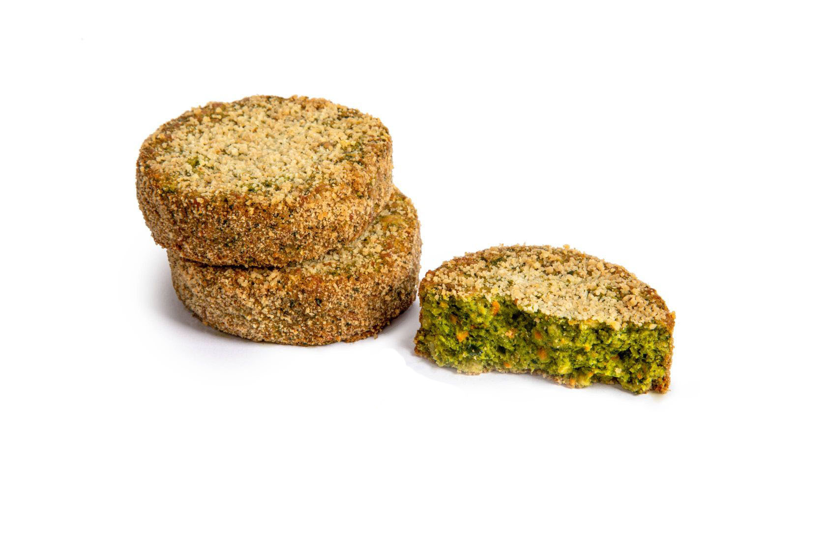 CONGELADO MINI BURGER VEGANA ESPINACAS (50grx24) 1,2kg Kioene Horeca