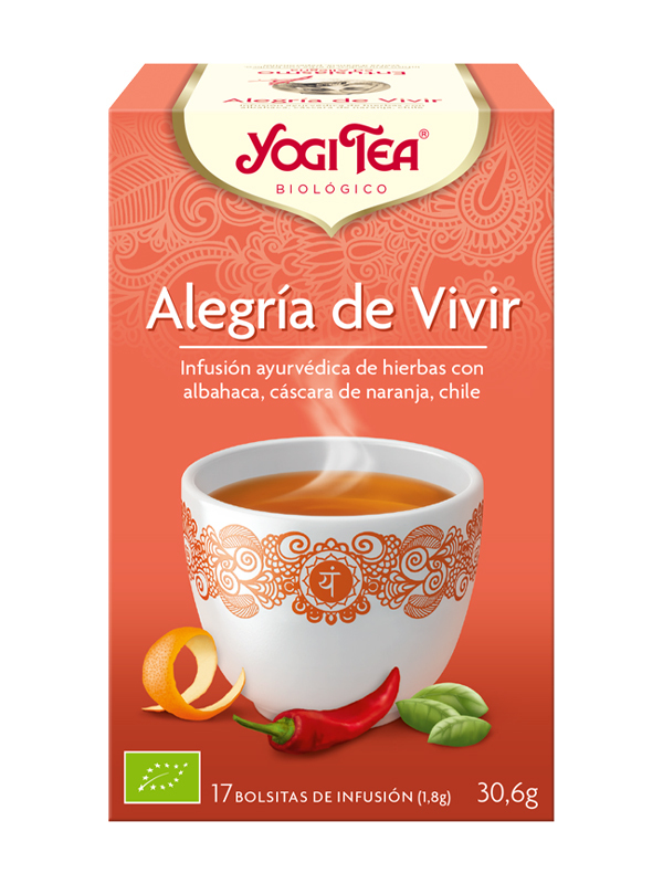 YOGI TEA ALEGRIA VIVIR (RECONFORT) BIO 17 BOLSITAS