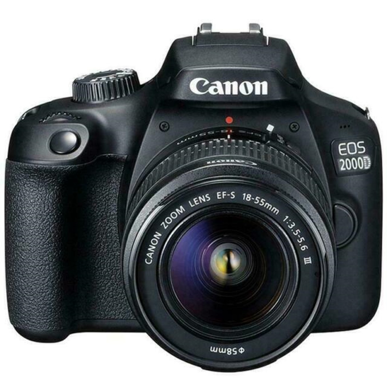 Camara digital reflex canon eos 2000d + 18 - 55 - cmos - 24.1mp - digic 4+ - full hd - 9 puntos referencia - wifi - nfc