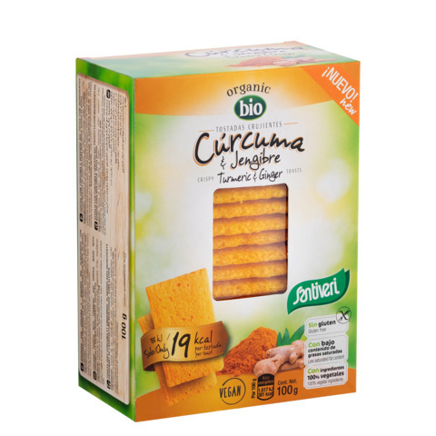 TOSTADAS LIGERA CURCUMA/JENGIBR.BIO-N 100 g