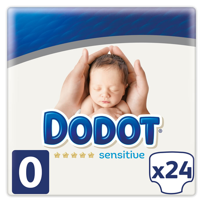 Dodot Sensitive Pañales Talla 0, 24 Pañales