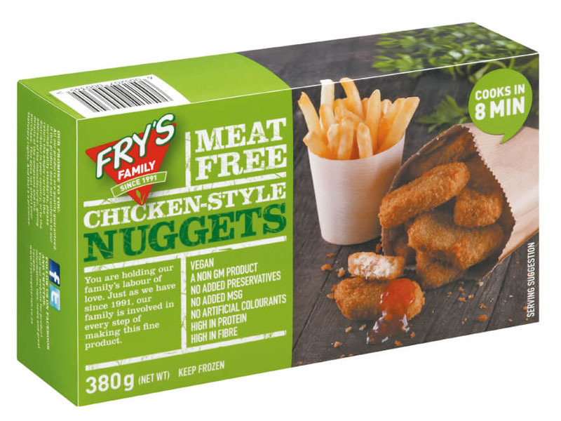 CONGELADO NUGGETS VEGETAL 380 GR FRYS