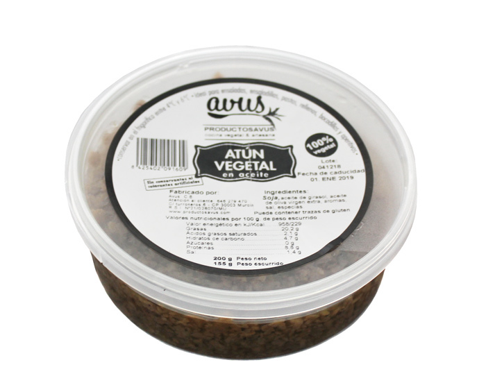REFRIG ESTILO ATUN VEGANO AVUS 200 GR