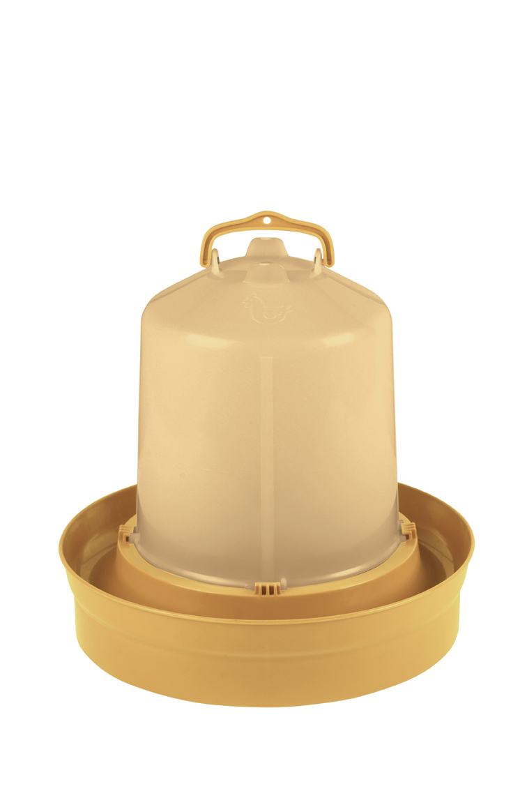 Bebedero premium base profunda (color oro) - 8 litros