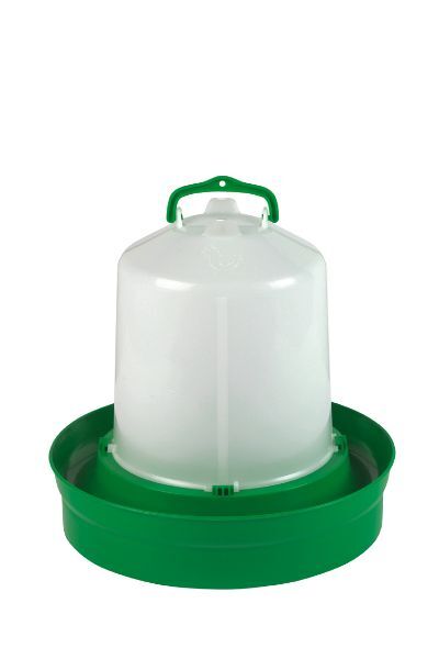 Bebedero premium con base profunda (color verde) - 8 litros