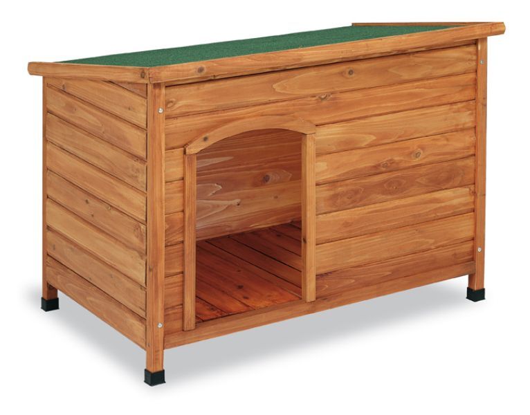 Caseta de madera con techo plano mediana