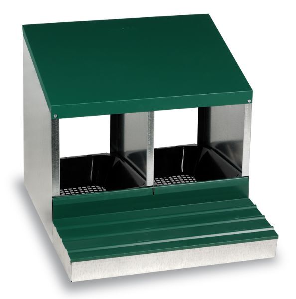 Ponedero de 2 departamentos con cubeta