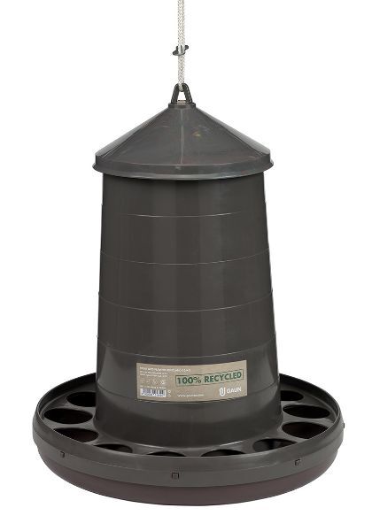 Tolva aves plastico reciclado 16 kgs.