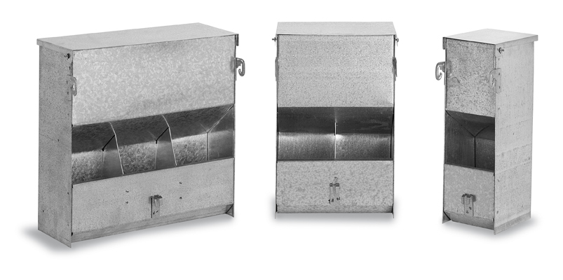 Tolva conejos 2 huecos con tapa