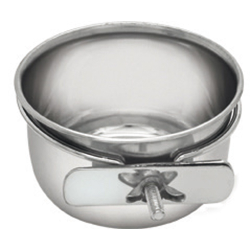 Comedero Ac.Inox. 0.9L C/Soporte