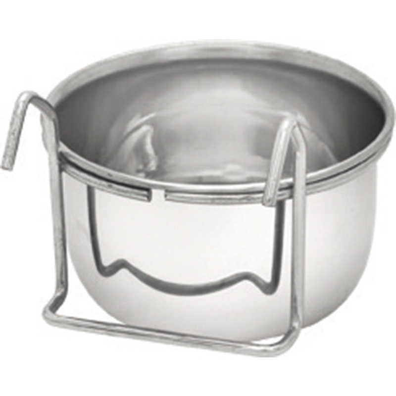 Comedero Ac.Inox. 0.9L C/Gancho