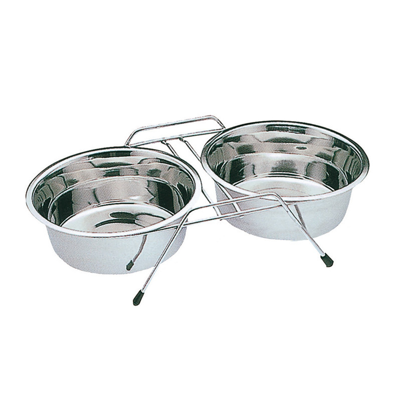 Comedero Doble C/Soporte-3