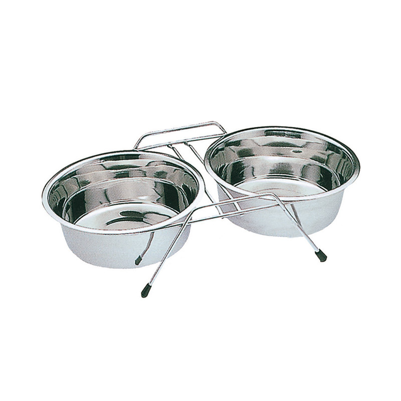 Comedero Doble C/Soporte-4