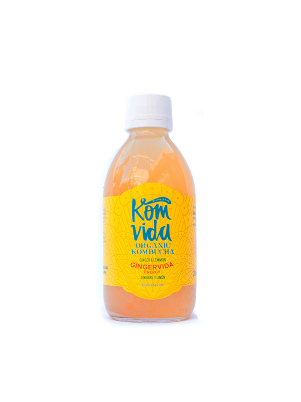 REFRIG KOMVIDA KOMBUCHA JENGIBRE Y LIMON 250 ML