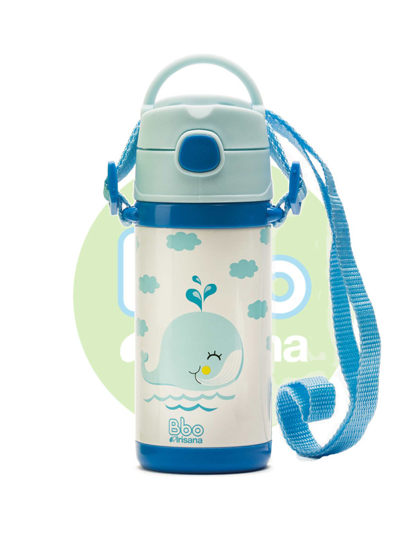 BOTELLA BBO TERMO INFANTIL 320ML AZUL IRISANA