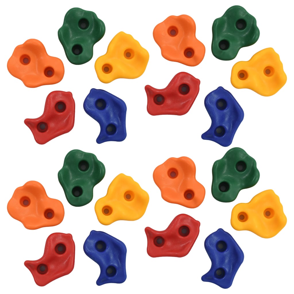 Pedras de escalada 20 pcs multicor PE