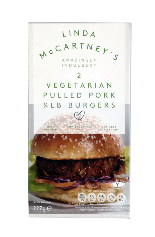 CONGELADO PULLED PORK 1/4 LIBRA BURGER Linda McCartney 227 gr