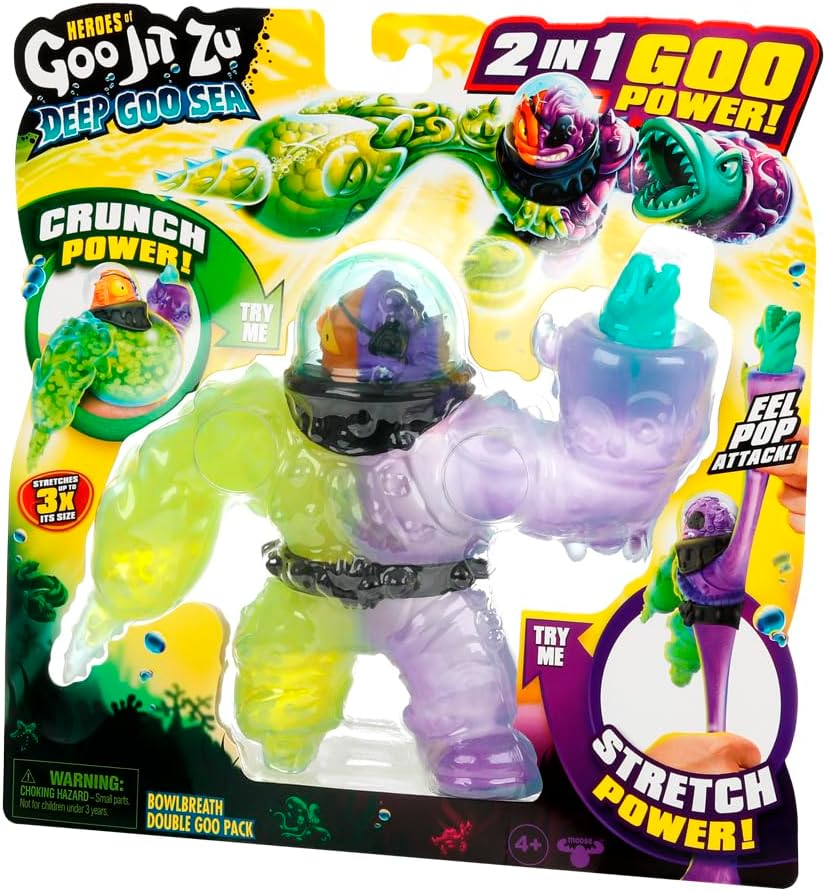 Figura goo jit zu -  pack doble héroe bowlbreath (novedad)