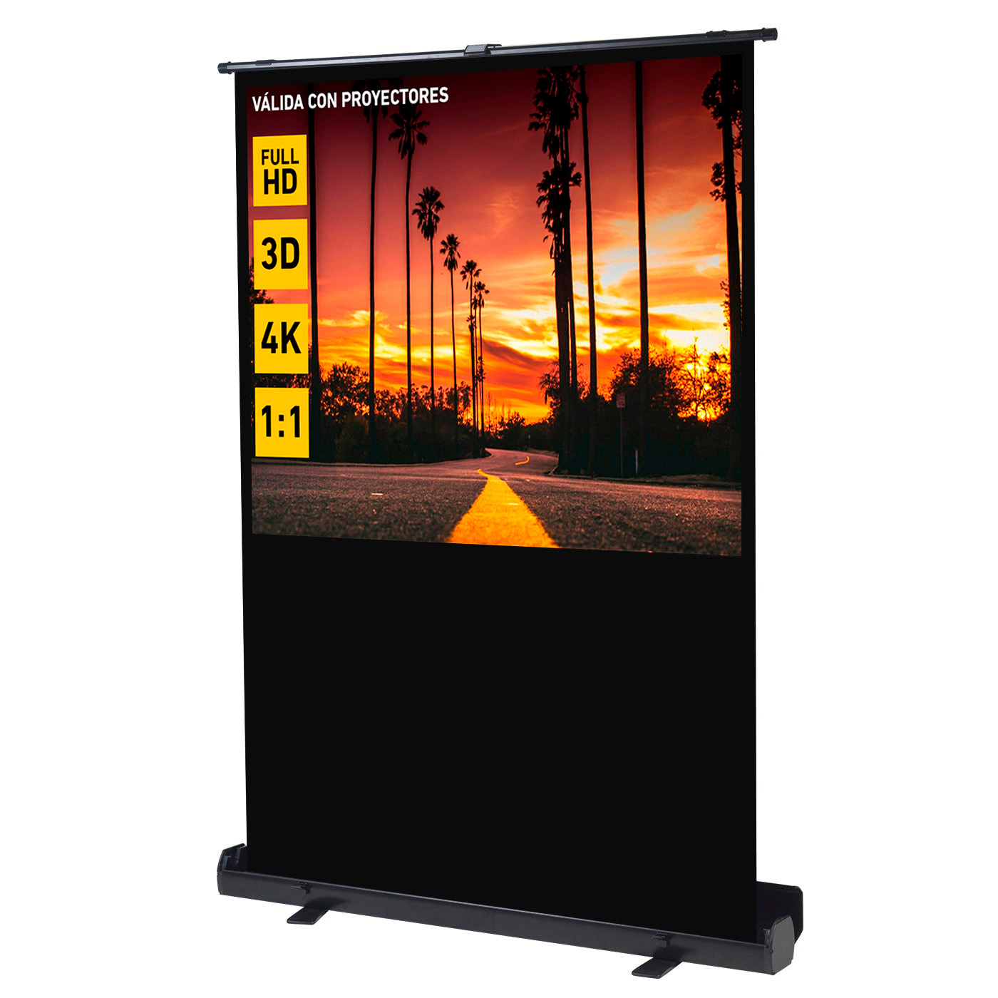 Pantalla phoenix portátil proyección 60pulgadas 122cm facil de transportar