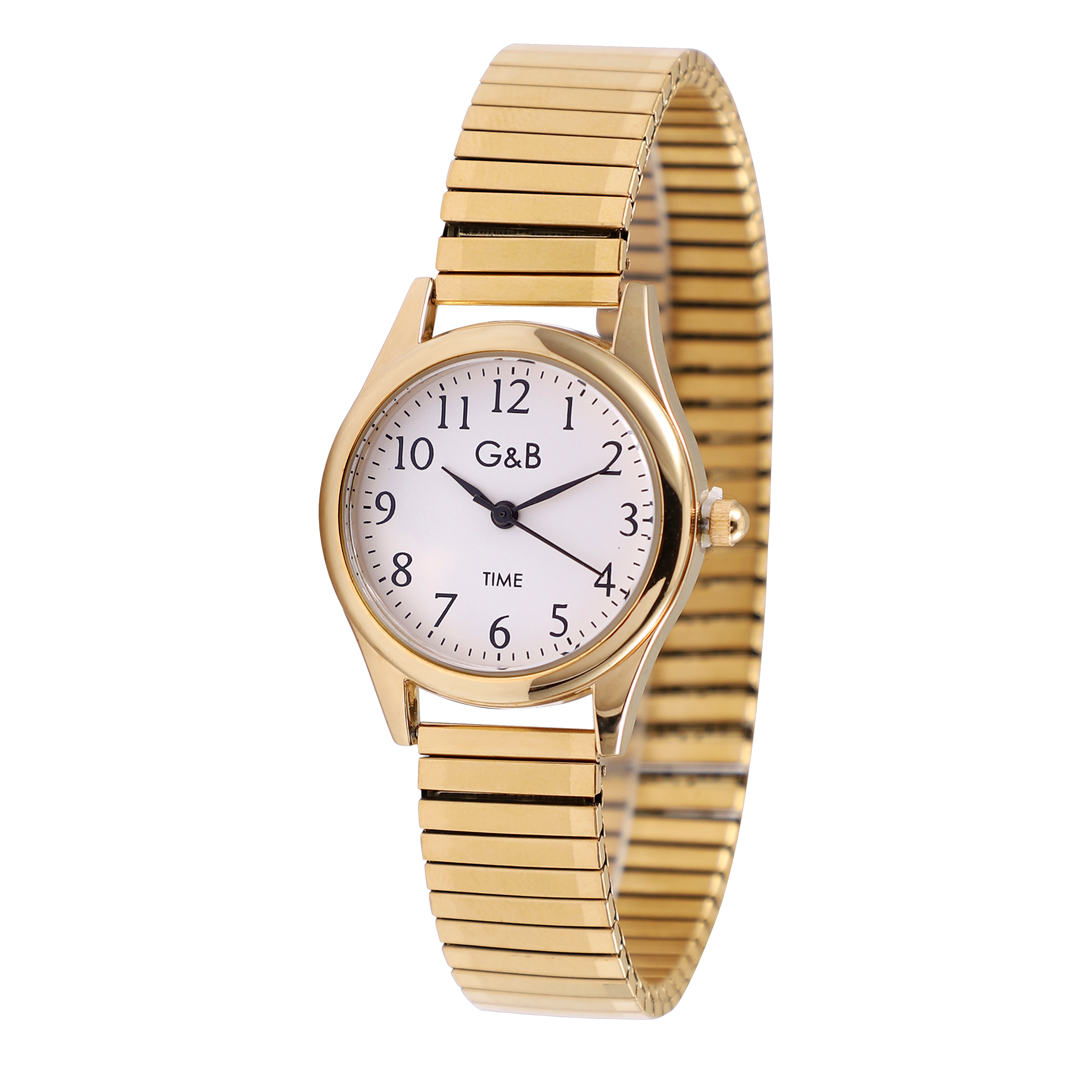 RELOJ GB SRA.EXTENSIBLE CORREA MATE/BRILLO RED.DOR.