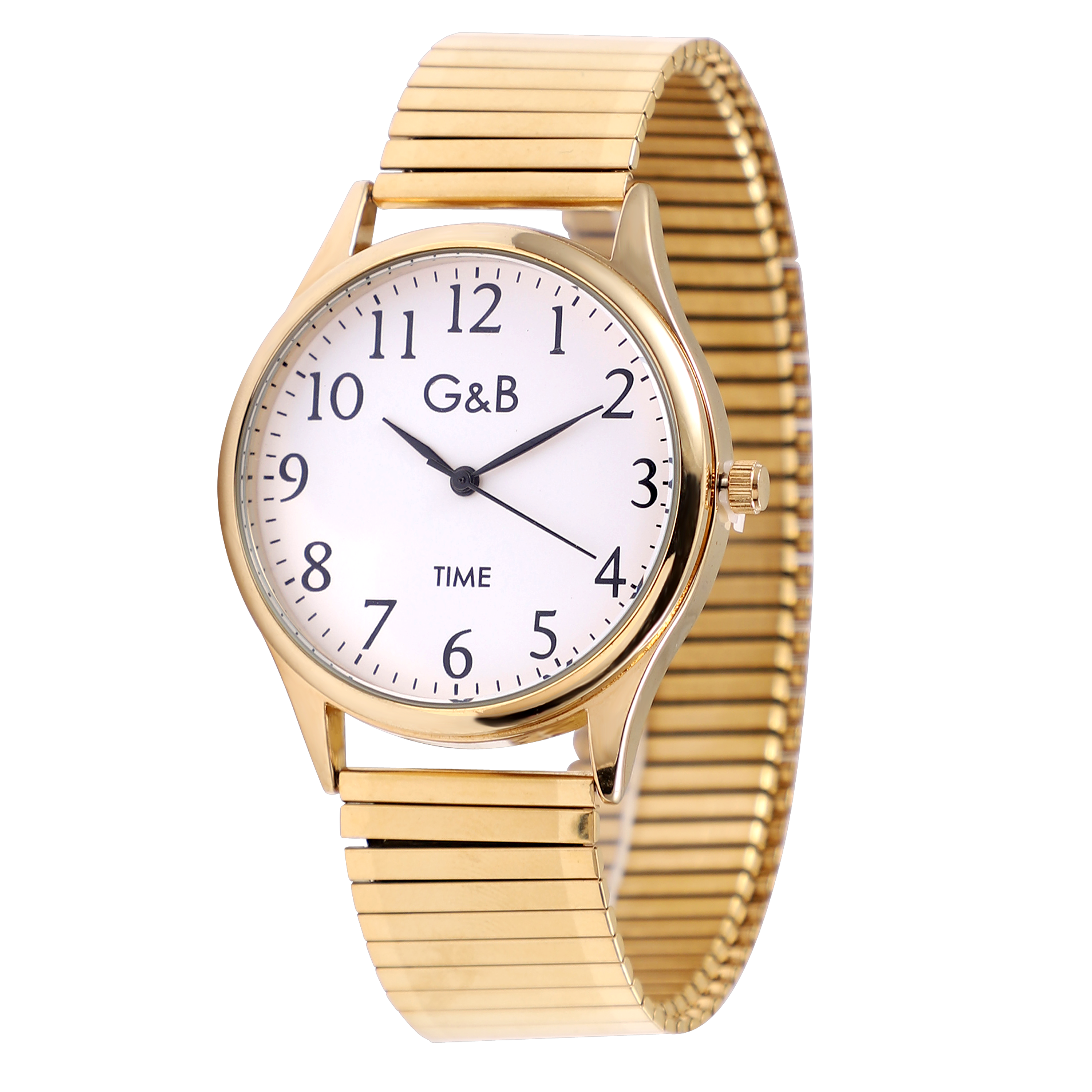 RELOJ GB CAB.EXTENSIBLE CORREA MATE/BRILLO RED.DOR.