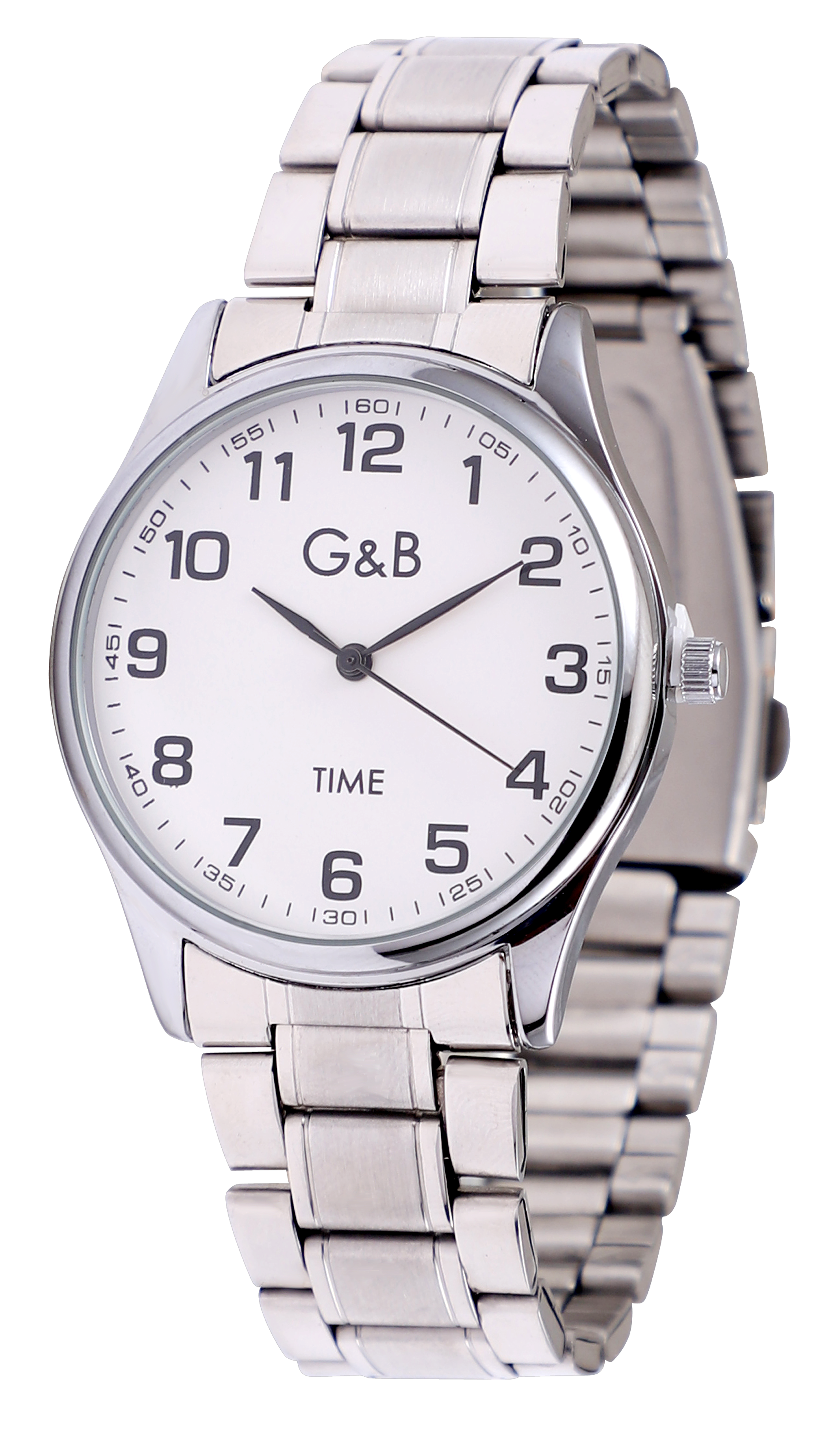 RELOJ GB CAB.METAL RED.PLATA IPG CLASSIC 12 NUMEROS