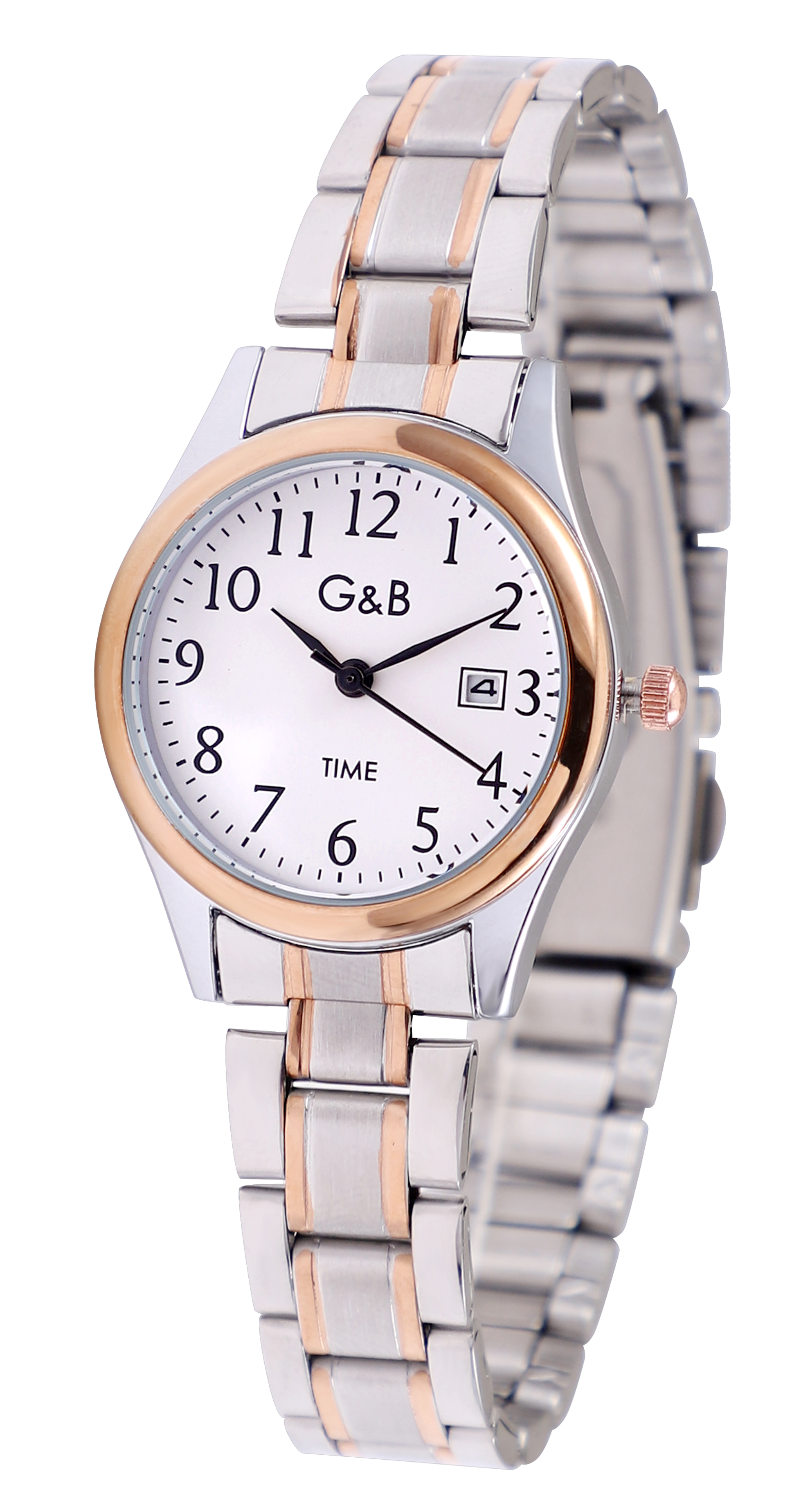 RELOJ GB SRA.METAL RED.BICOLOR/ROSEGOLD IPRG CLASSIC C/FECHA