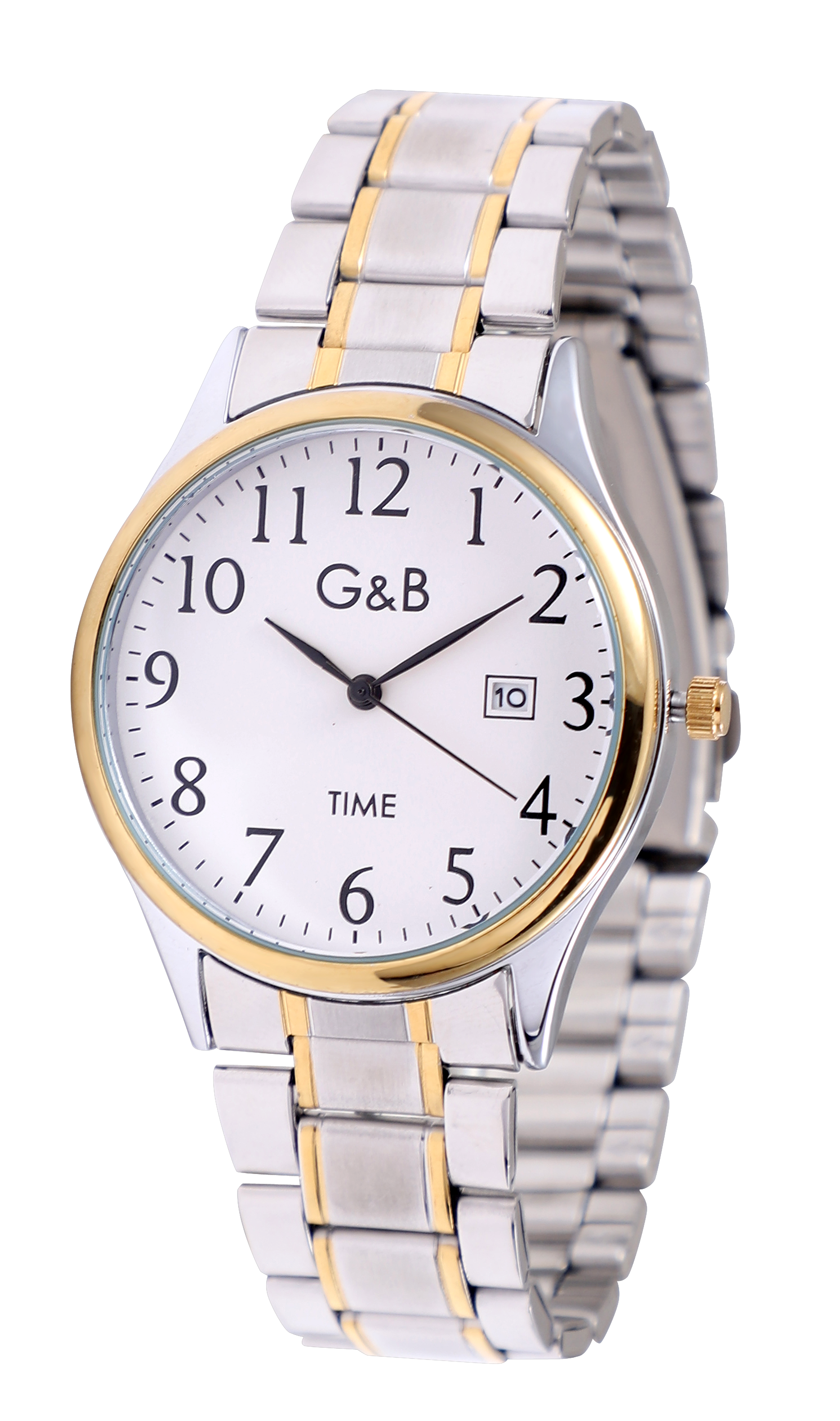 RELOJ GB CAB.METAL RED.BICOLOR/DOR.IPG CLASSIC C/FECHA