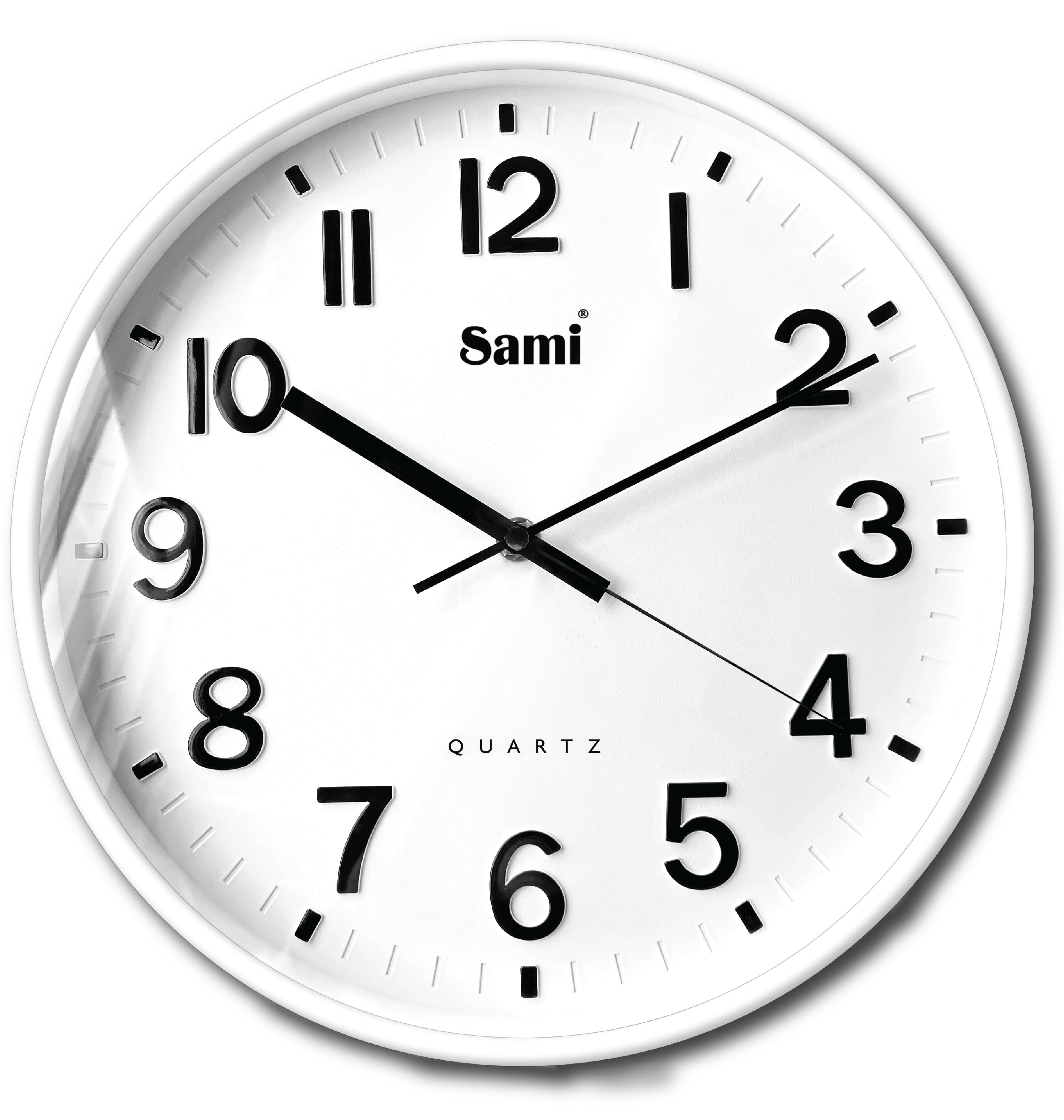 RELOJ DE PARED SAMI RED. 30CM BLANCO
