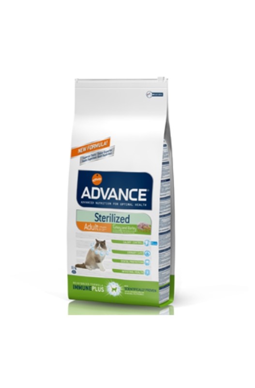 ADVANCE STERILIZED CAT SALMON 10 KG.