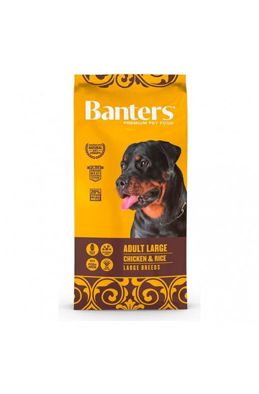 BANTERS DOG ADULT LARGE BREED 15 KG.