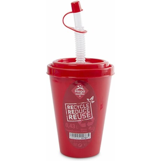 VASO HAWAI CON TAPA Y CAÑA 0.43L.