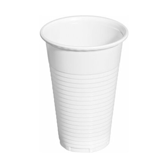 VASO PLASTICO BLANCO X100 UNI 200CC