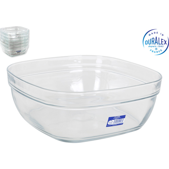 ENSALADERA 3000CC APILABLE LYS TRANSPARENTE CUADRADA