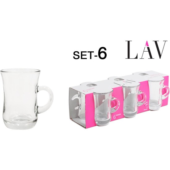 SET 6 VASOS C/ASA 105CC EXPRESO YUDUM