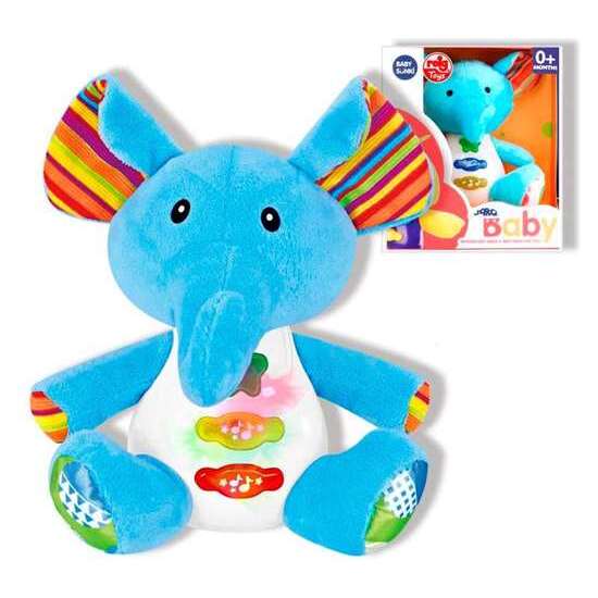PELUCHE MUSICAL ELEFANTE 15 CM