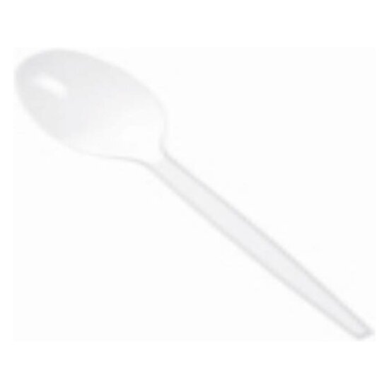 CUCHARAS BLANCAS 16.5CM REUTILIZABLES 100 UNIDADES