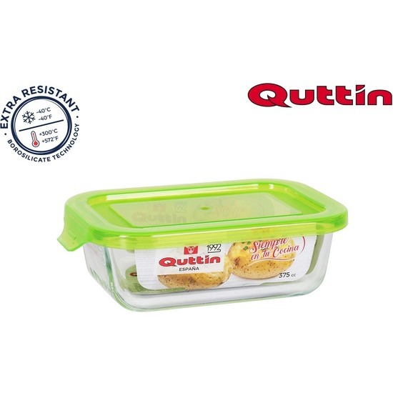 FIAMBRERA RECTANGULAR - VERDE 14.5X11CM