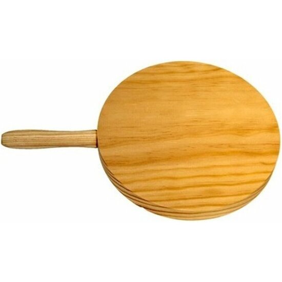 TABLA DE COCINA MADERA REDONDA CON MANGO 16CM
