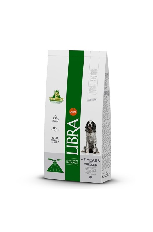 LIBRA DOG SENIOR + 7 YEARS 12 KG. PVP 24,99Ç