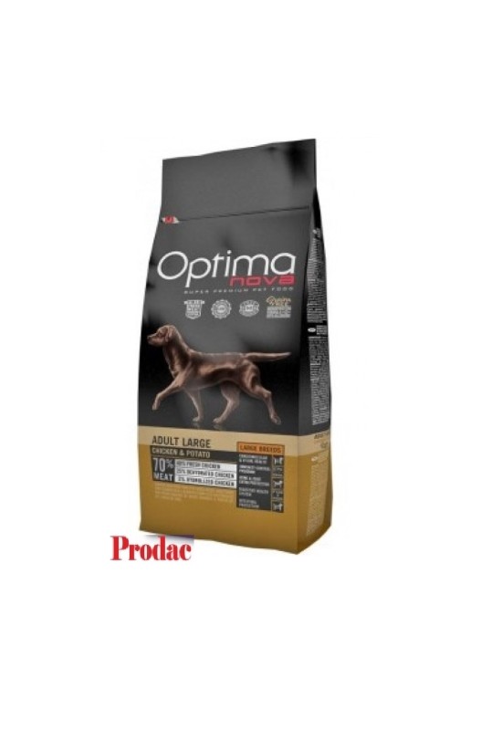 OPTIMA NOVA ADULT LARGE POLLO PATATA 12 KG.