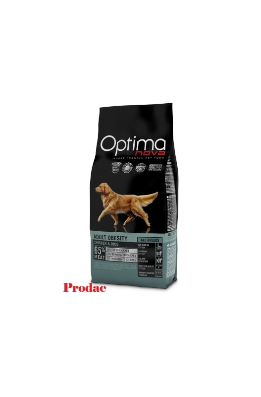 OPTIMA NOVA OBESITY POLLO ARROZ 12 KG.
