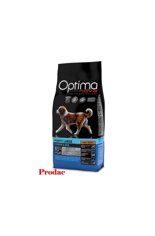 OPTIMA NOVA PUPPY LARGE POLLO ARROZ 12 KG.